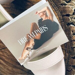 Dream Pairs Baby Soft Pink Faux Suede Strap Block Heel Size 8 C1